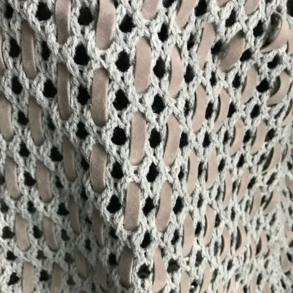 Ya Los Angeles Knit vest w velvety fringes size L - Picture 6 of 6